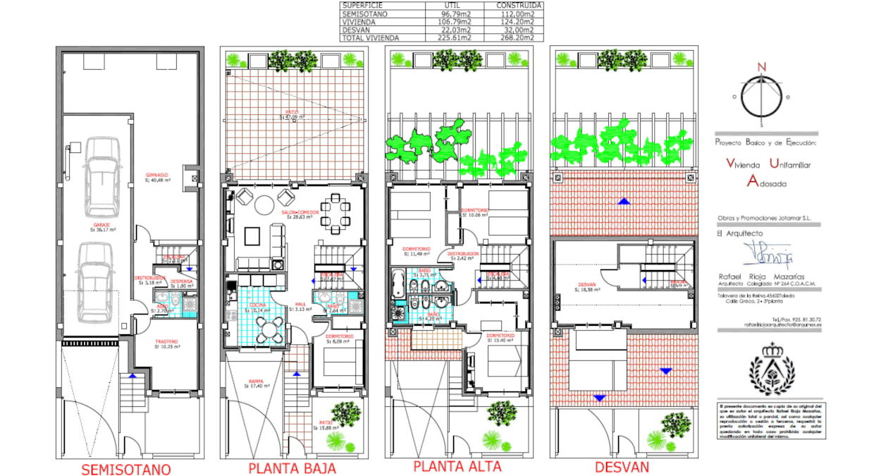 Croquis chalet Talavera de la Reina - Zona Palomarejos